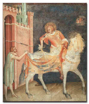 St. Martin dividing his cloak (Simone Martini, 1283-1344)