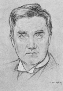 Portrait of the composer Ralph Vaughan Williams by William Rothenstein